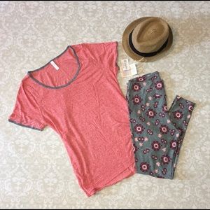 USED LulaRoe Leggings and Top Set